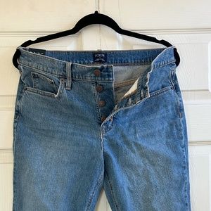 JCrew Mid Rise Flare Crop